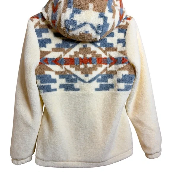 Pendleton women Mariposa Berber fleece hoodie jacket XS